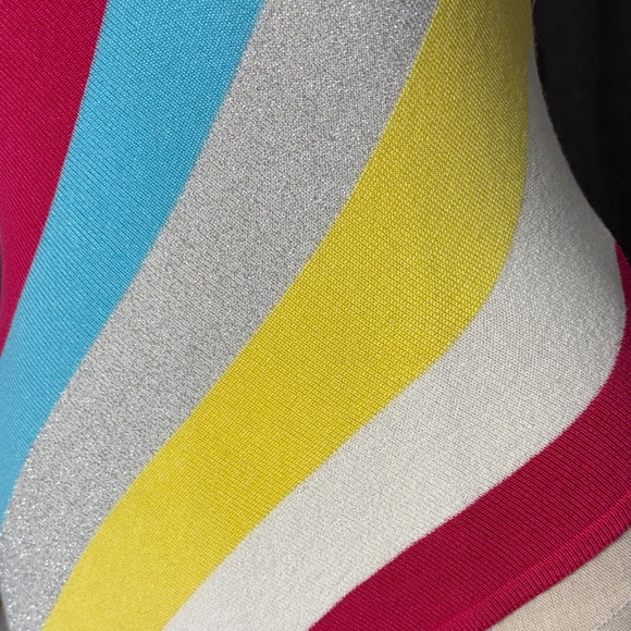 VINTAGE Y2K Colorful Striped Women's Halter Top - Picture 3 of 12